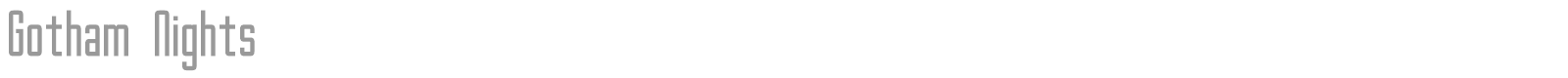Gotham Nights font preview